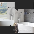 Best Selling High Quality Brass Floor Mounted Freestanding Bathtub Faucet With Hand Shower